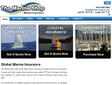 Tablet Screenshot of marine-insurance.co.nz